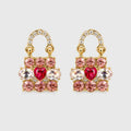 Sweetheart Lock Earrings