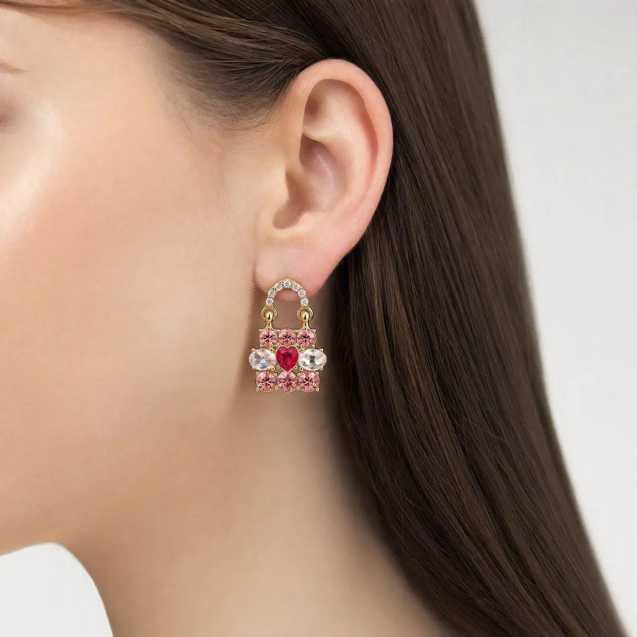 Sweetheart Lock Earrings