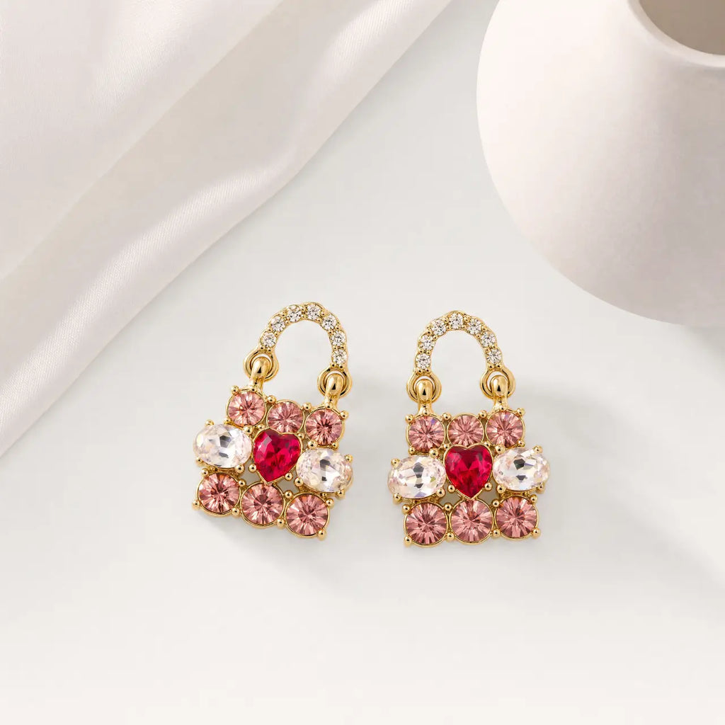 Sweetheart Lock Earrings