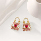 Sweetheart Lock Earrings