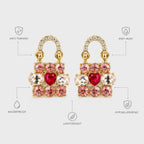 Sweetheart Lock Earrings