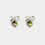 Prism Bow Anti-Tarnish Crystal Earrings