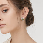 Prism Bow Anti-Tarnish Crystal Earrings