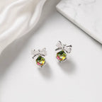 Prism Bow Anti-Tarnish Crystal Earrings