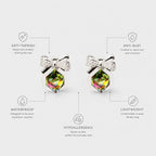 Prism Bow Anti-Tarnish Crystal Earrings