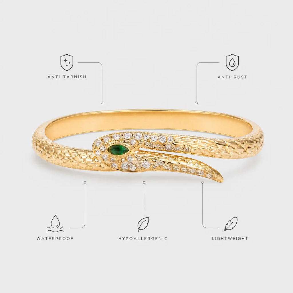 Serpentina Anti-Tarnish Snake Bracelet