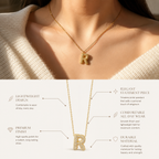 Initial R Necklace
