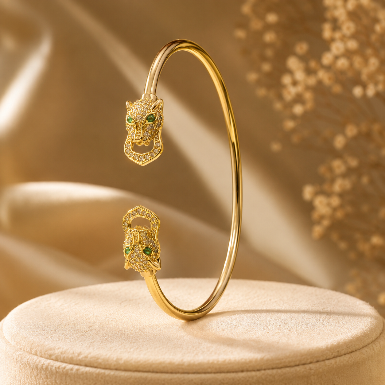 Panther Open Cuff Bracelet