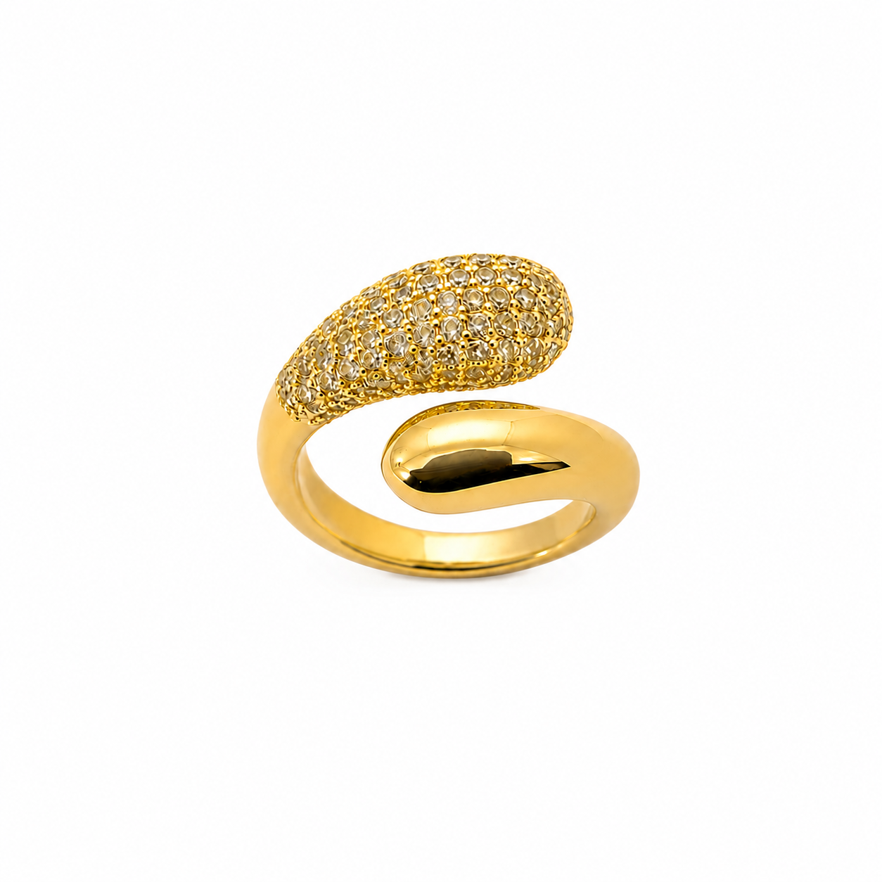 Crystal Wrap Adjustable Ring