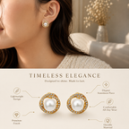 Round Pearl Earrings