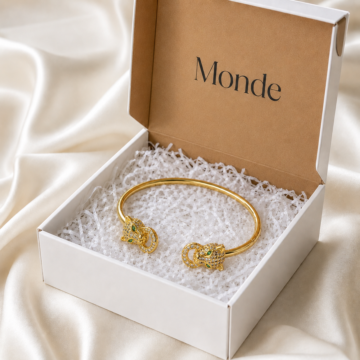 Panther Open Cuff Bracelet