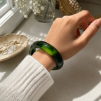 Emerald Green Resin Bangle