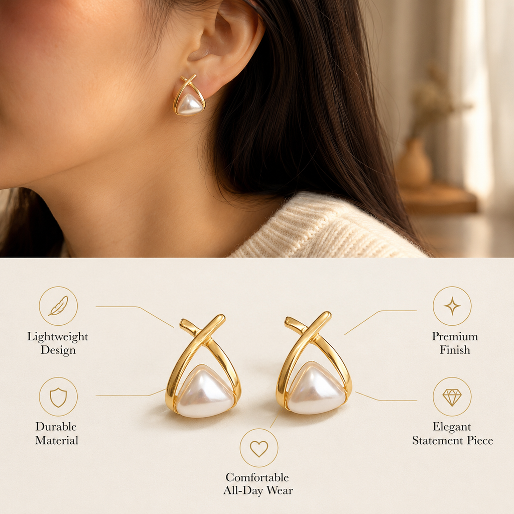 Pearl Stud Earrings