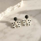Pearl Bow Drop Earrings