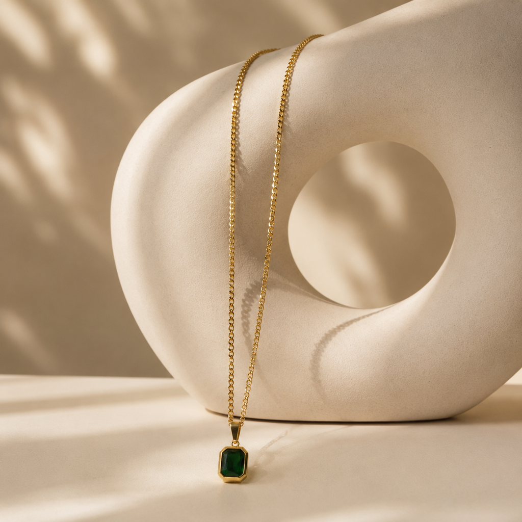 Emerald Stone Necklace