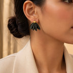 Black Leaf Earrings