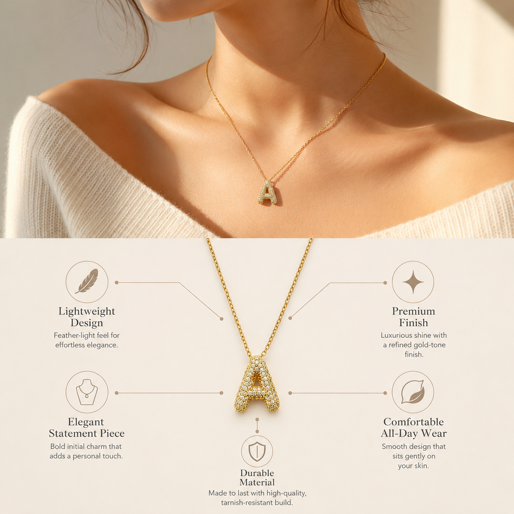 Initial Charm Necklace
