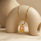 Floral Charm Pendant Necklace