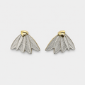 Silver Leaf Stud Earrings