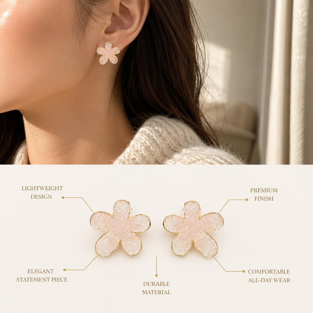 Elegant Flower Studs