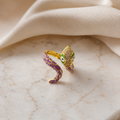 Purple Snake Ring for Women