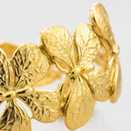Golden Petal Open Cuff