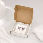 Celestia Anti-Tarnish Butterfly Crystal Earrings