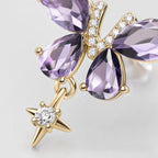 Celestia Anti-Tarnish Butterfly Crystal Earrings